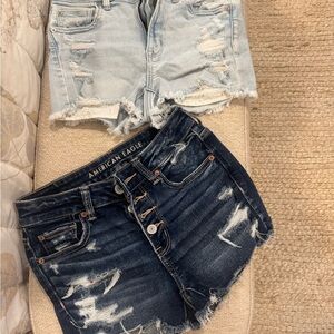 American Eagle Outfitters Women's Distressed Denim Shorts